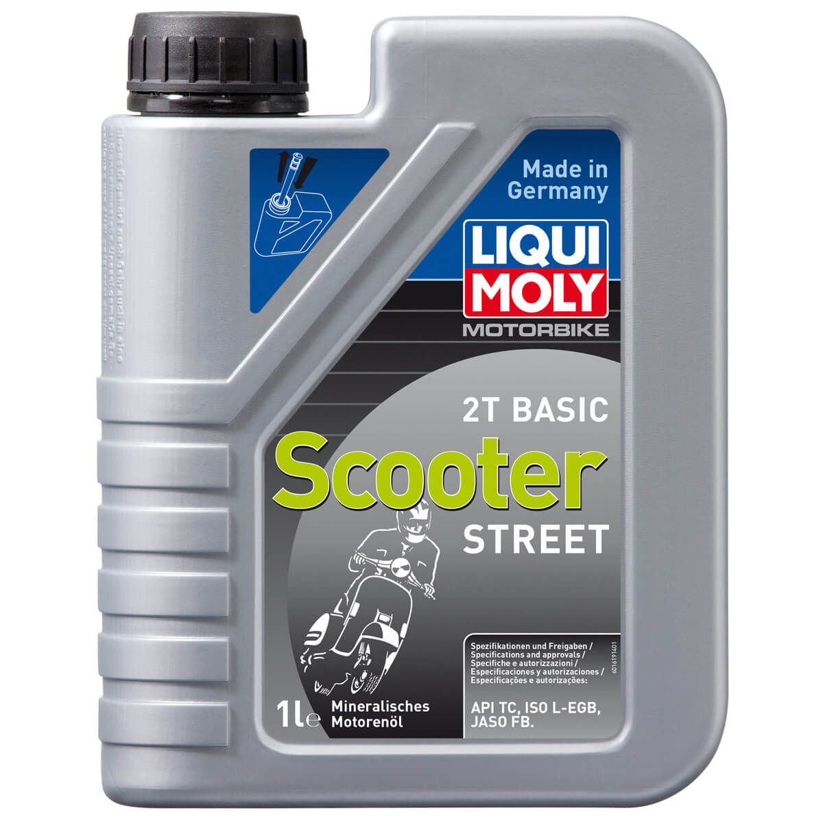  Масло моторное Liqui Moly 2t Motorrad Scooter 2T Basic (мин.) , 1л (8068)	